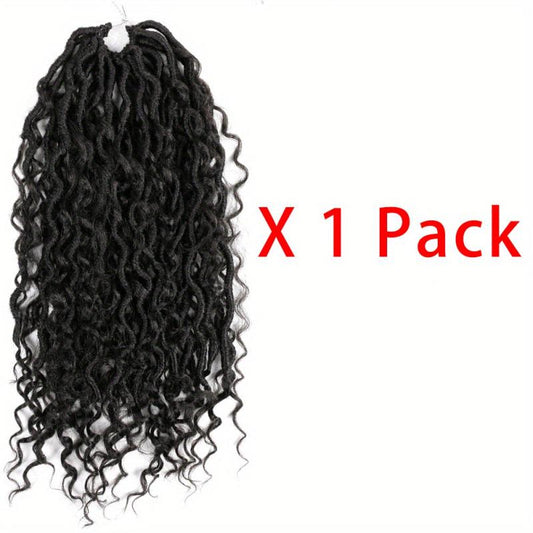 6pack 45 Goddess Locs Crochet Hair Extensions for Women