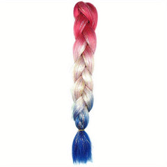 Colorful Jumbo Braiding Hair Extensions Synthetic Fiber