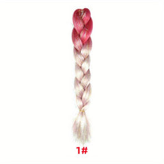 Colorful Jumbo Braiding Hair Extensions Synthetic Fiber