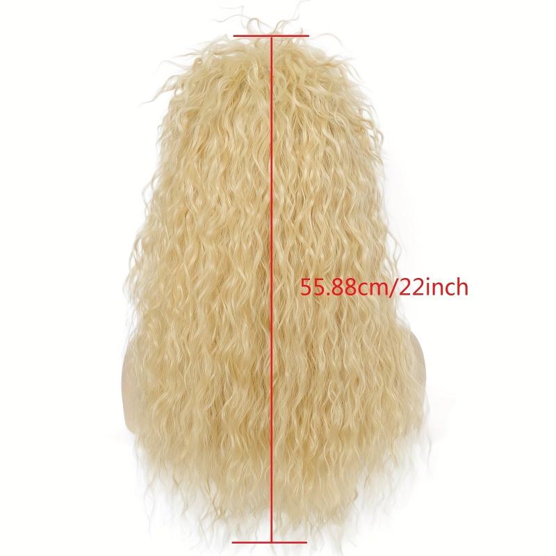 Disco Brown Wavy Cosplay Wig & Yellow Wig
