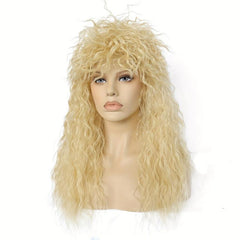 Disco Brown Wavy Cosplay Wig & Yellow Wig