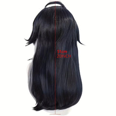 Dark Wavy Synthetic Cosplay Wig For Halloween