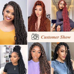 12pcs Soft Locs 76.2 cm Goddess Locs Crochet Hair Extensions
