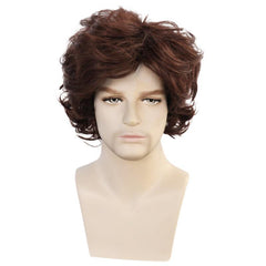 Brown Wavy Synthetic Cosplay Wig For Halloween & Wig Cap