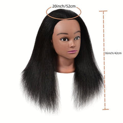Mannequin Head Medium Long Straight Hair For Professional Use