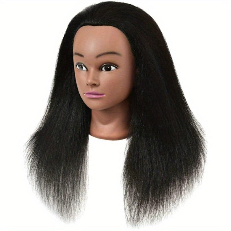 Mannequin Head Medium Long Straight Hair For Professional Use