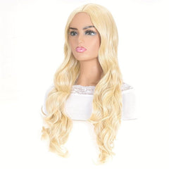 Blonde Long Curly Wig Synthetic Wig Movie Cosplay Wig For Halloween