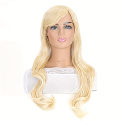 Blonde Long Curly Wig Synthetic Wig Movie Cosplay Wig For Halloween