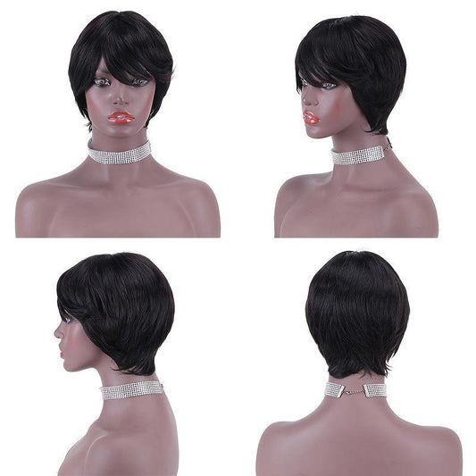Short Bob Cut Wig Natural Hairline Human Hair Wig 10