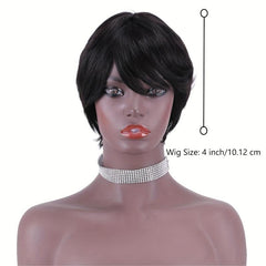 Short Bob Cut Wig Natural Hairline Human Hair Wig 10