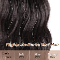 Long Wavy Synthetic Ponytail Extension Heat Resistant Wrap Around Curly Ponytail