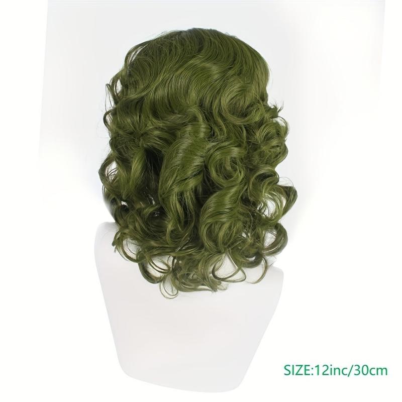 Short Curly Clown Cosplay Wig for Halloween Party