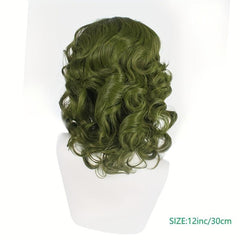 Short Curly Clown Cosplay Wig for Halloween Party