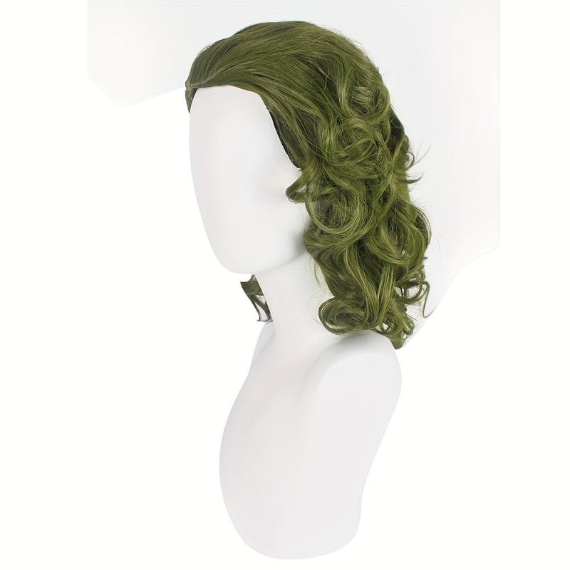 Short Curly Clown Cosplay Wig for Halloween Party