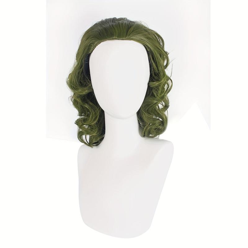 Short Curly Clown Cosplay Wig for Halloween Party