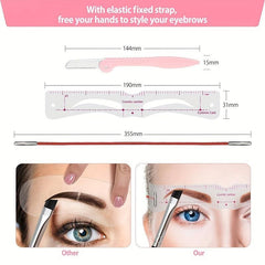 Eyebrow Stencil Set Reusable DIY Eye Brow Drawing Guide Styling Shaping