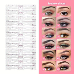 Eyebrow Stencil Set Reusable DIY Eye Brow Drawing Guide Styling Shaping