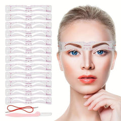 Eyebrow Stencil Set Reusable DIY Eye Brow Drawing Guide Styling Shaping