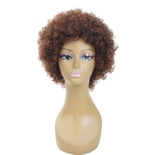 Afro Short Curly Wig for Men and Women