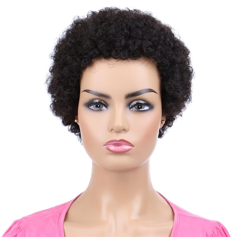 Afro Short Curly Wig for Men and Women