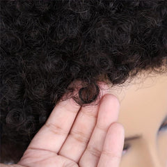 Afro Short Curly Wig for Men and Women