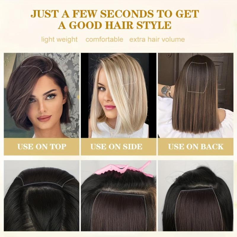 Synthetic Hair Clip In Extensions for Women with Thinning Hair