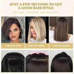 Synthetic Hair Clip In Extensions for Women with Thinning Hair