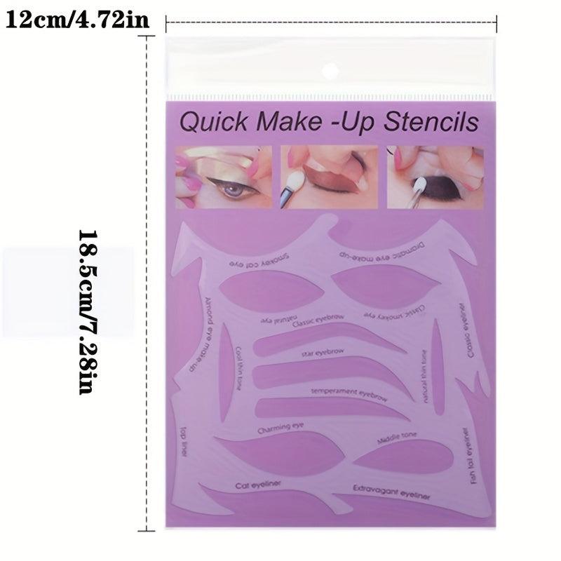 Multifunctional Makeup Template Sticker for Eyeshadow/Eyeliner/Eyebrow