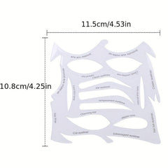 Multifunctional Makeup Template Sticker for Eyeshadow/Eyeliner/Eyebrow