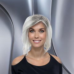 Natural Looking Short Wavy Synthetic Wig with Bangs