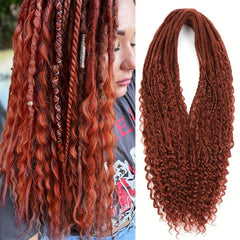 Boho Box Braids Double Ended Dreadlock Extensions 24in Honey Blonde