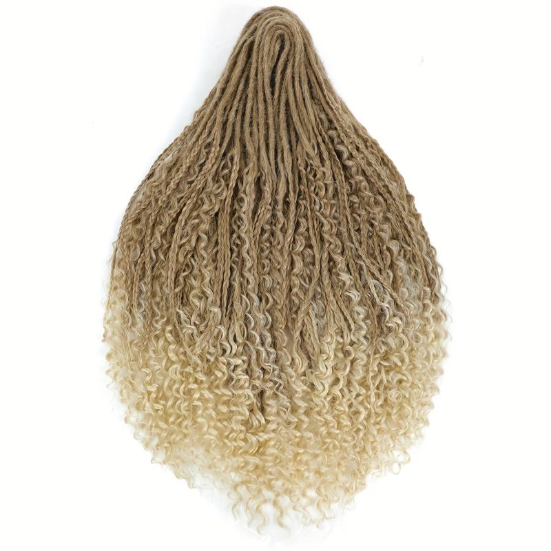 Boho Box Braids Double Ended Dreadlock Extensions 24in Honey Blonde