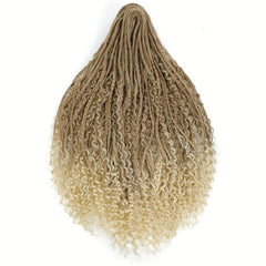 Boho Box Braids Double Ended Dreadlock Extensions 24in Honey Blonde