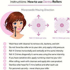 Derma Roller Professional Beauty Tools 0.5mm 540 Pins Titanium Needles