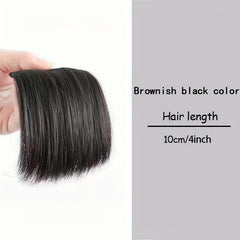 Short Straight Hair Pieces Synthetic Clip In Hair Extensions Natural Looking