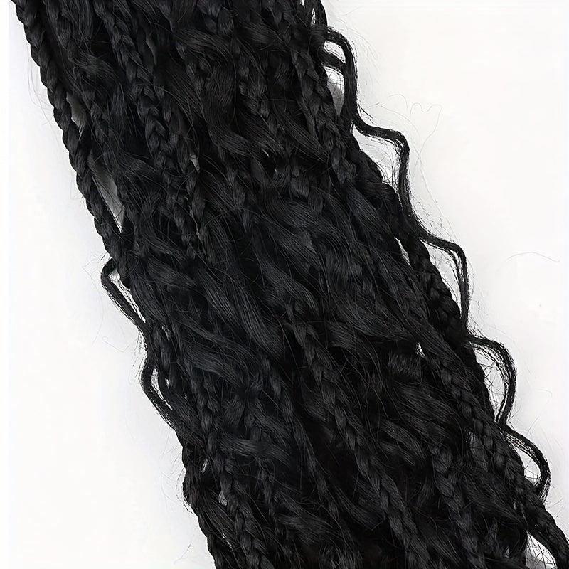8 Cm 6 Packs Boho Box Braids Crochet Hair Extensions