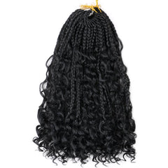 8 Cm 6 Packs Boho Box Braids Crochet Hair Extensions