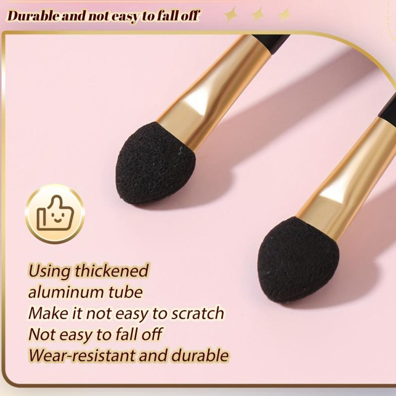 12Pcs Eyeshadow Sticks Lip Gloss Sticks Sponge Eyeshadow Brush Lip Brush