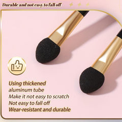 12Pcs Eyeshadow Sticks Lip Gloss Sticks Sponge Eyeshadow Brush Lip Brush