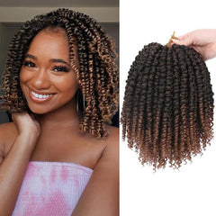 Short Passion Twist Hair Extensions 25 4 Cm Bohemian Crochet Hair Extensions