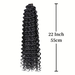 55 88 Cm Ocean Wave Crochet Hair 90g Wave Deep Twist Braiding Hair