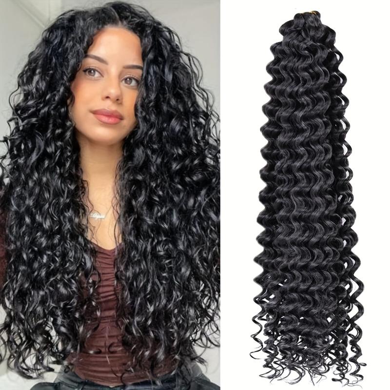 55 88 Cm Ocean Wave Crochet Hair 90g Wave Deep Twist Braiding Hair