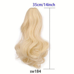 Long Wavy Ponytail Extensions Synthetic Hair Pieces Hair Extensions For Women