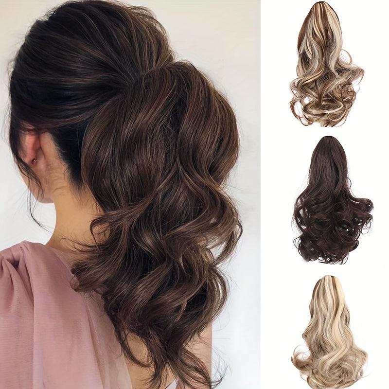 Long Wavy Ponytail Extensions Synthetic Hair Pieces Hair Extensions For Women