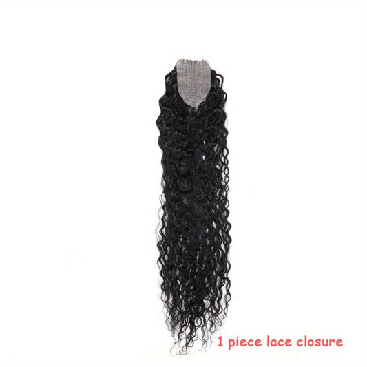 Ombre Water Wavy Synthetic Lace Closure for Braiding Hair Extension