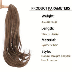 Golden Brown Curly Ponytail Hair Extension