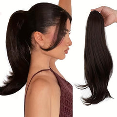 Golden Brown Curly Ponytail Hair Extension