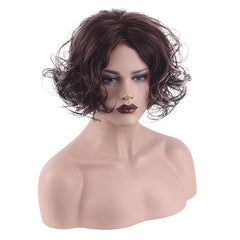Short Curly Hair Wig for Women Synthetic Fiber Hair Replacement Wigs