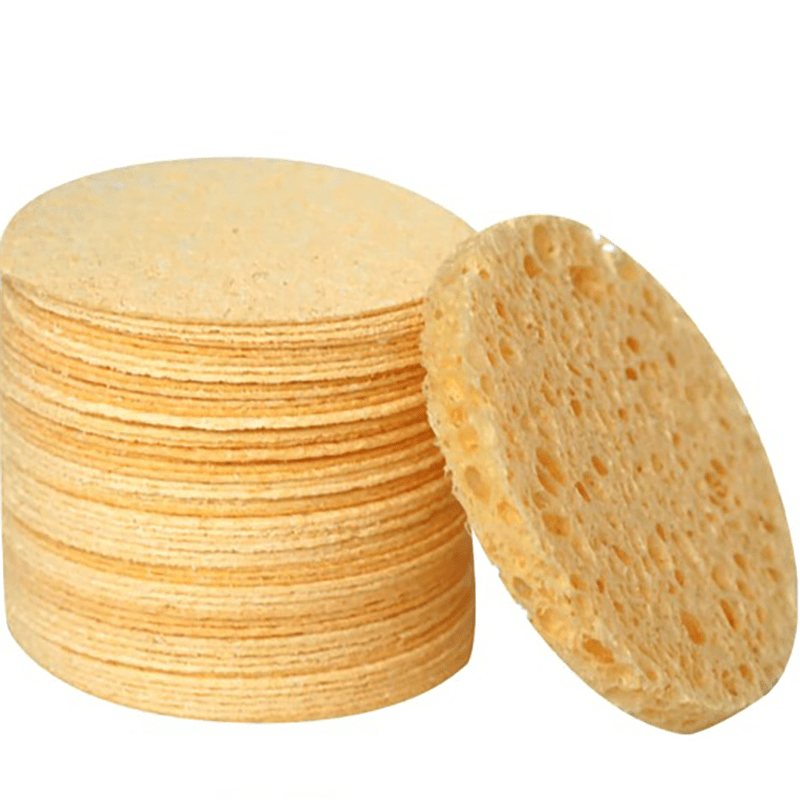 20pcs Compressed Facial Sponges Round Cellulose Spa Sponges For Face Cleansing