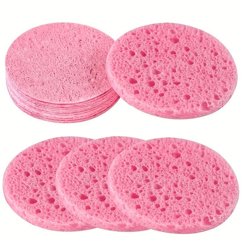 20pcs Compressed Facial Sponges Round Cellulose Spa Sponges For Face Cleansing